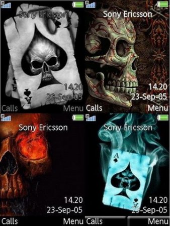 Sony Ericsson telefonlar üçün mövzu-Skulls