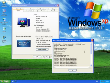 Windows XP Pro SP3 Azəri Edition 2011