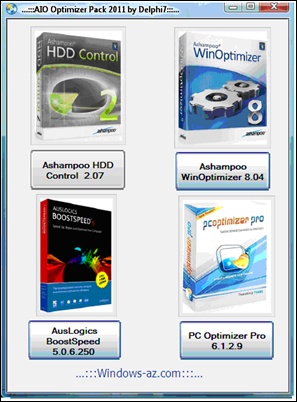 AIO Optimizer Pack 2011 (by Delphi7)