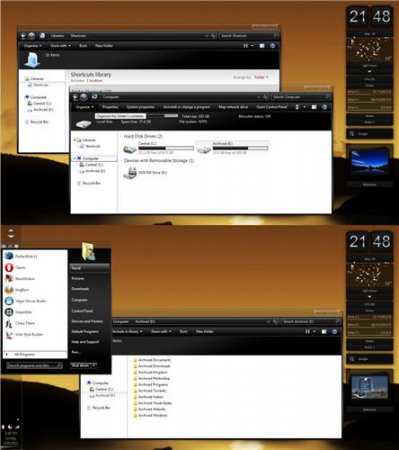 Black Beauty & Blazers Windows 7 mövzusu