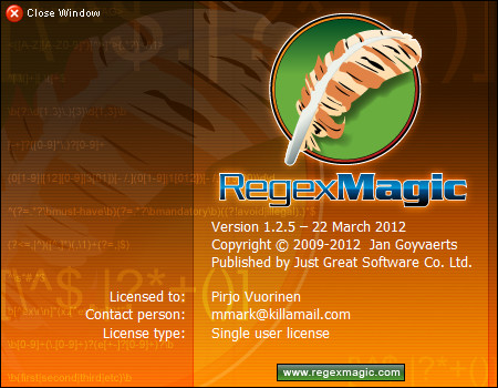RegexMagic 1.2.5 Retail