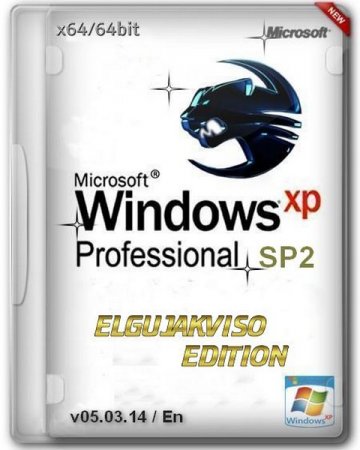 Windows XP Pro SP2 x64 Elgujakviso Edition (v05.03.14) [En]