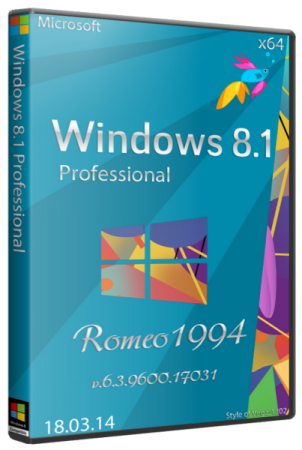 Windows 8.1 Professional v.6.3.9600.17031 (x64) (18.03.14) RUS