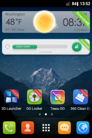 GO launcher EX 4.17 (2014) Android