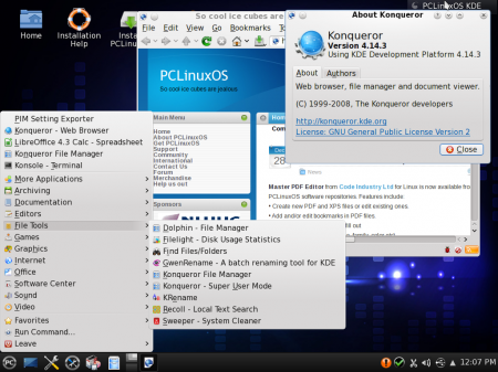 PCLinuxOS 2014.12 LXDE (Mini Version) [x32, x64]