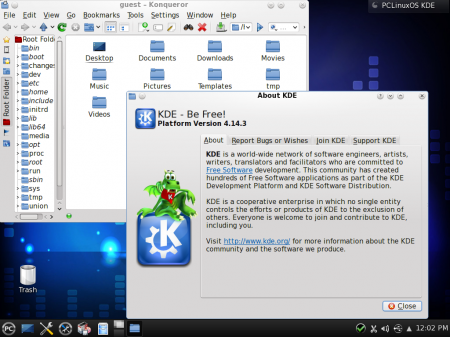 PCLinuxOS 2014.12 LXDE (Mini Version) [x32, x64]