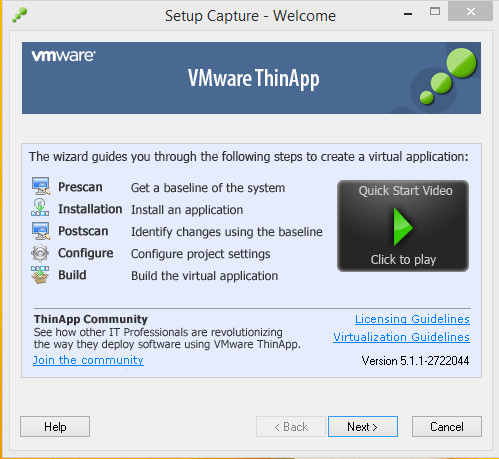 VMWare ThinApp Enterprise 5.1.1 Build 2722044