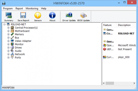 HWiNFO32 5.10 + x64 + Portable