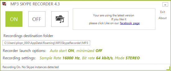 MP3 Skype Recorder v4.14