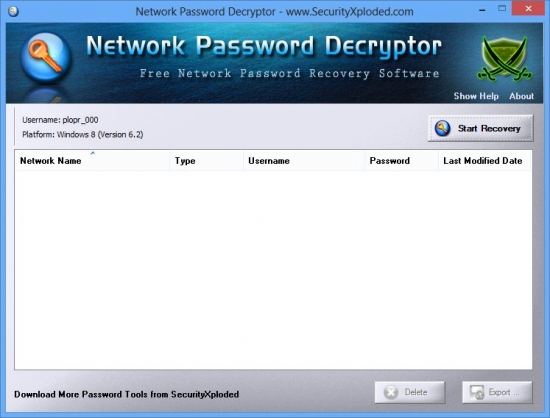 Network Password Decryptor v8.0