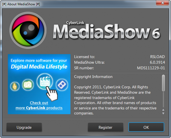 CyberLink MediaShow Ultra 6.0.8111