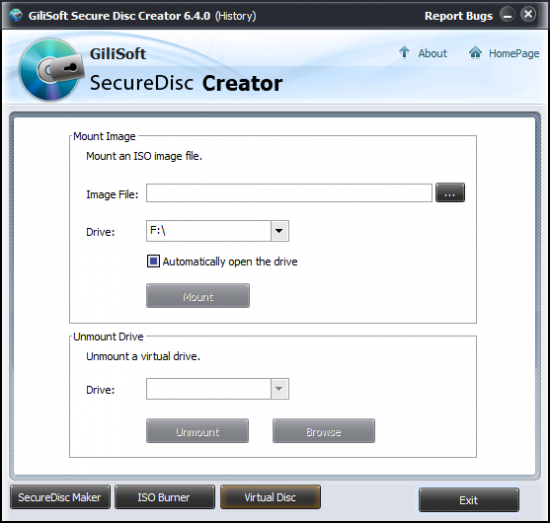 GiliSoft Secure Disc Creator v7.0