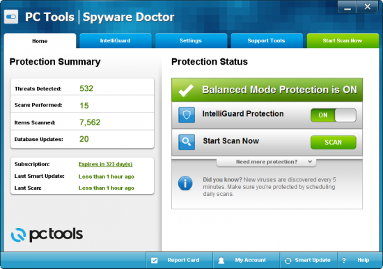 PC Tools Spyware Doctor 6.0.1.445