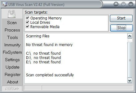 USB Virus Scan 2.42 Build 0328 [ENG] [2013]