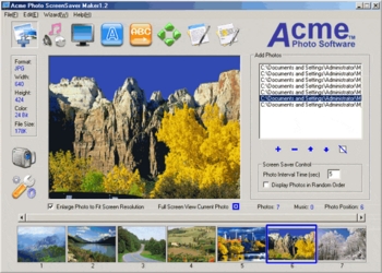 Acme Photo ScreenSaver Maker 3.21