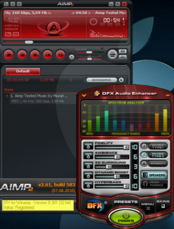 AIMP2 2.6.1.583 - DFX 9.301