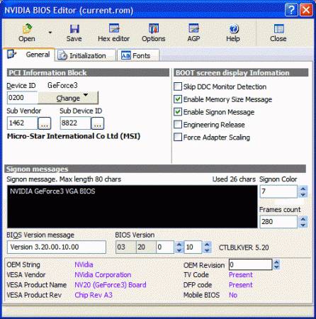  NVIDIA BIOS Editor 5.8