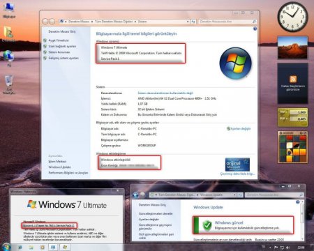 Windows 7 Ultimate SP1 86x/32Bit Türkcə