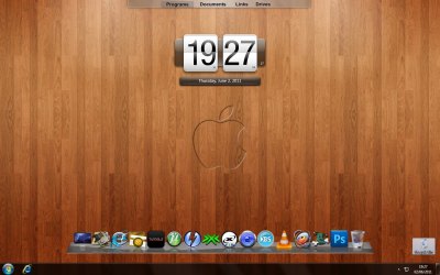Apple Mac theme Windows 7
