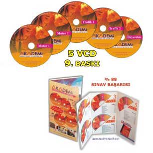 Sürücülük Kursu Vizual Təhsil Seti Türkcə (5 CD)