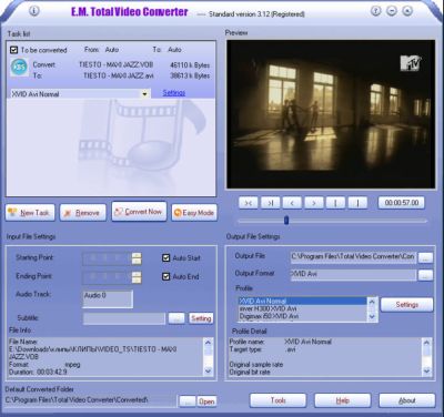 E.M. Total Video Converter HD 3.70