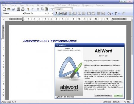 AbiWord 2.9.1 Portable