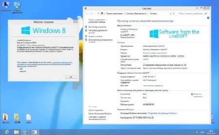 Windows 8 x86 Enterprise/Professional UralSOFT v.1.25 (2013)