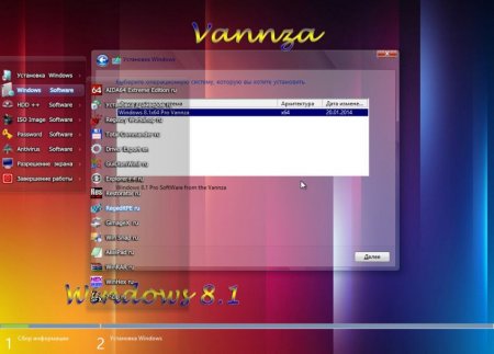 Windows 8.1 Professional January Software from the Vannza (x64) (2014) RUS