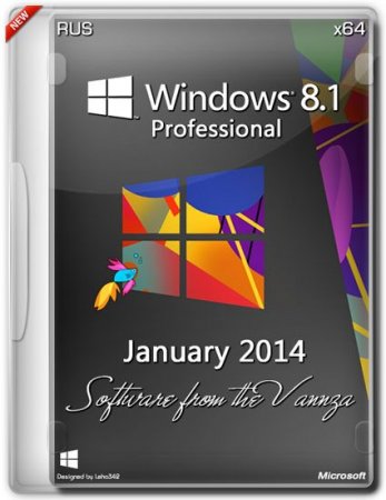 Windows 8.1 Professional January Software from the Vannza (x64) (2014) RUS