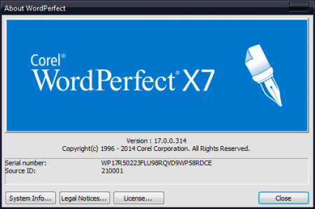 Corel WordPerfect Office X7 17.0.0.314