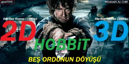 Hobbit: Beş Ordunun Döyüşü / РҐРѕР±Р±РёС‚: Р‘РёС‚РІР° РїСЏС‚Рё РІРѕРёРЅСЃС‚РІ / The Hobbit: The Battle of the Five Armies (2014) Blu-Ray Remux (1080p) 2D və 3D [Rusca/ITunes]