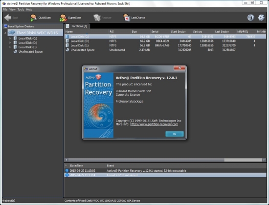 Active Partition Recovery Professional 12.0.1 Final