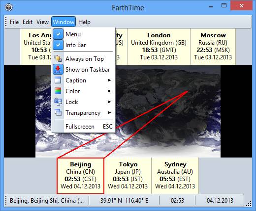 download the new version for windows EarthTime 6.24.9