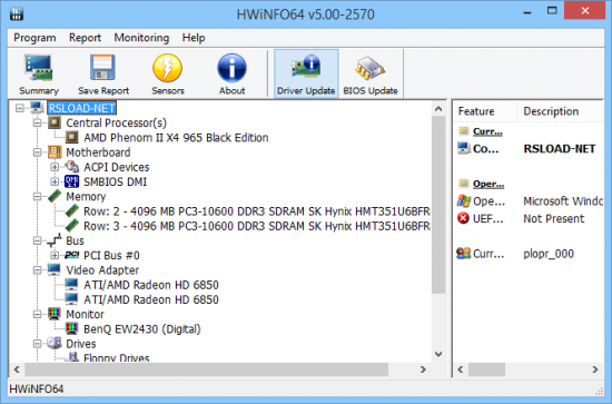 HWiNFO32 5.10 + x64 + Portable