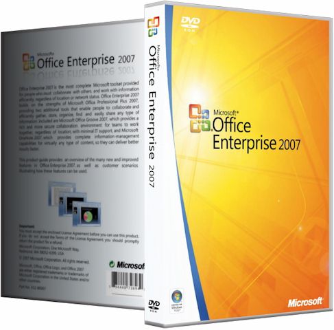 Microsoft Office 2007 Enterprise + Visio Premium + Project Pro + SharePoint Designer / Standard / Professional / Blue / RePack