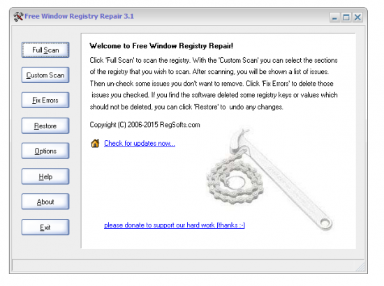 Free Window Registry Repair 3.6