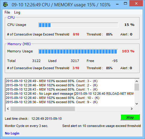 CPU Monitor and Alert v4