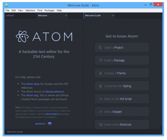 Atom 1.0.16 / 1.3.0 Beta 0