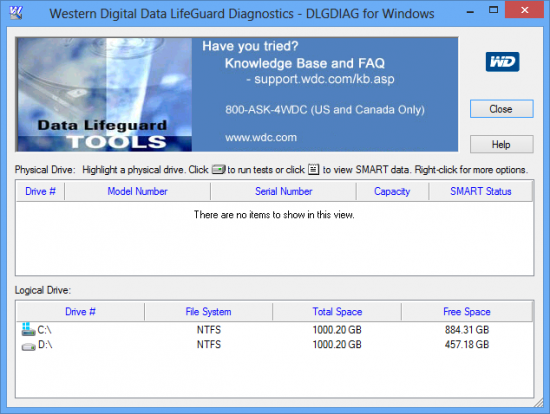 Western Digital Data Lifeguard Diagnostics 1.29.0.0