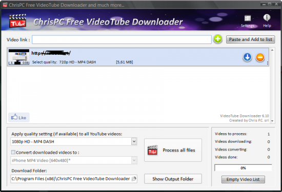 ChrisPC VideoTube Downloader Pro 14.23.0627 free
