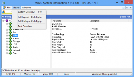 MiTeC System Information X v1.8.7 + x64