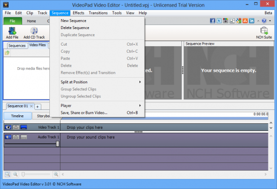VideoPad Video Editor Pro 4.30