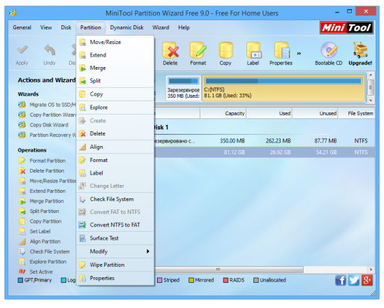 Partition Wizard 9.1 Server Edition + Pro + Bootable CD Server Edition 9.1