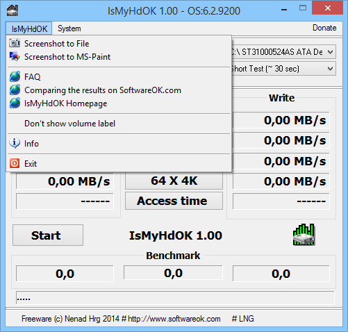 IsMyHdOK 3.93 for windows instal