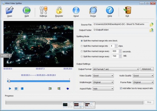 Allok Video Splitter 3.1.1217