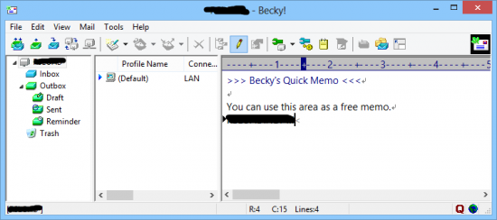 Becky! Internet Mail 2.73.00