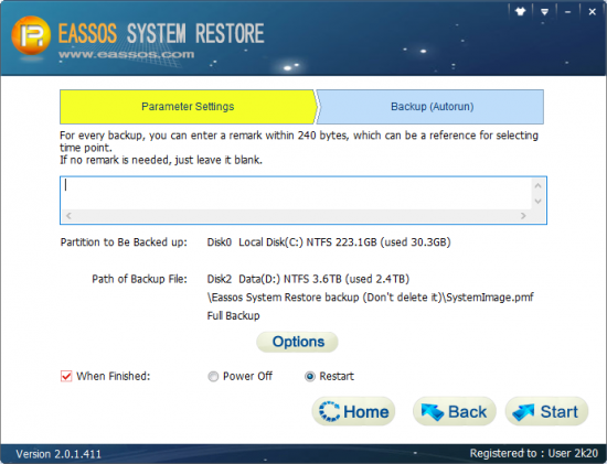 Eassos System Restore 2.0.2.457