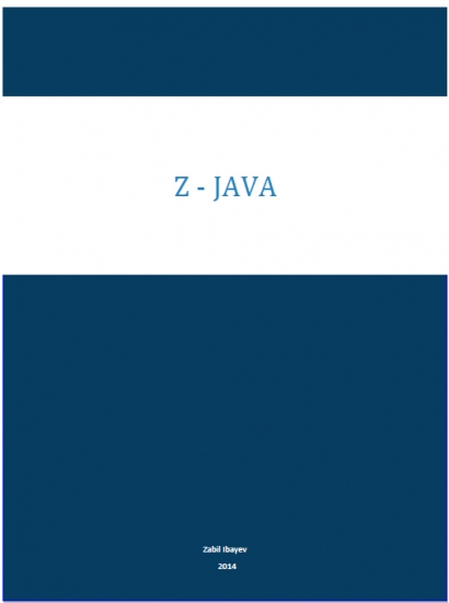 İbayev Zabil. Java (başlayanlar üçün dərslik)
