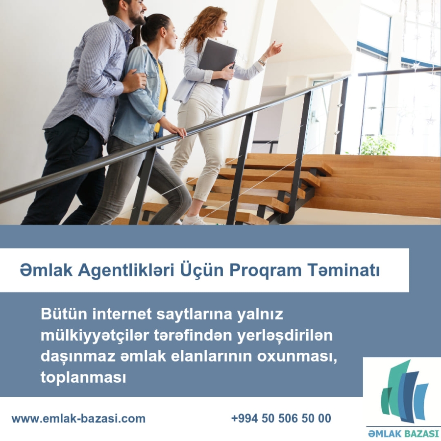 Əmlak bazası- Daşınmaz Əmlak Agentlikləri üçün proqram təminatı